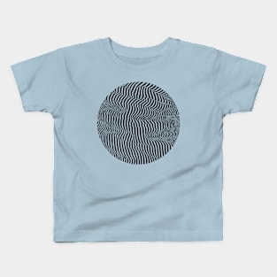 Wave crease mandala Kids T-Shirt